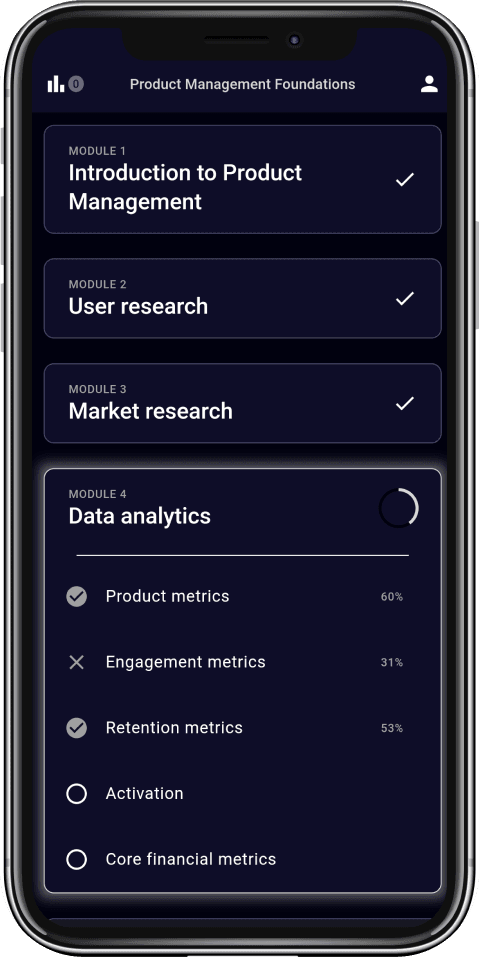 Product Management learning app